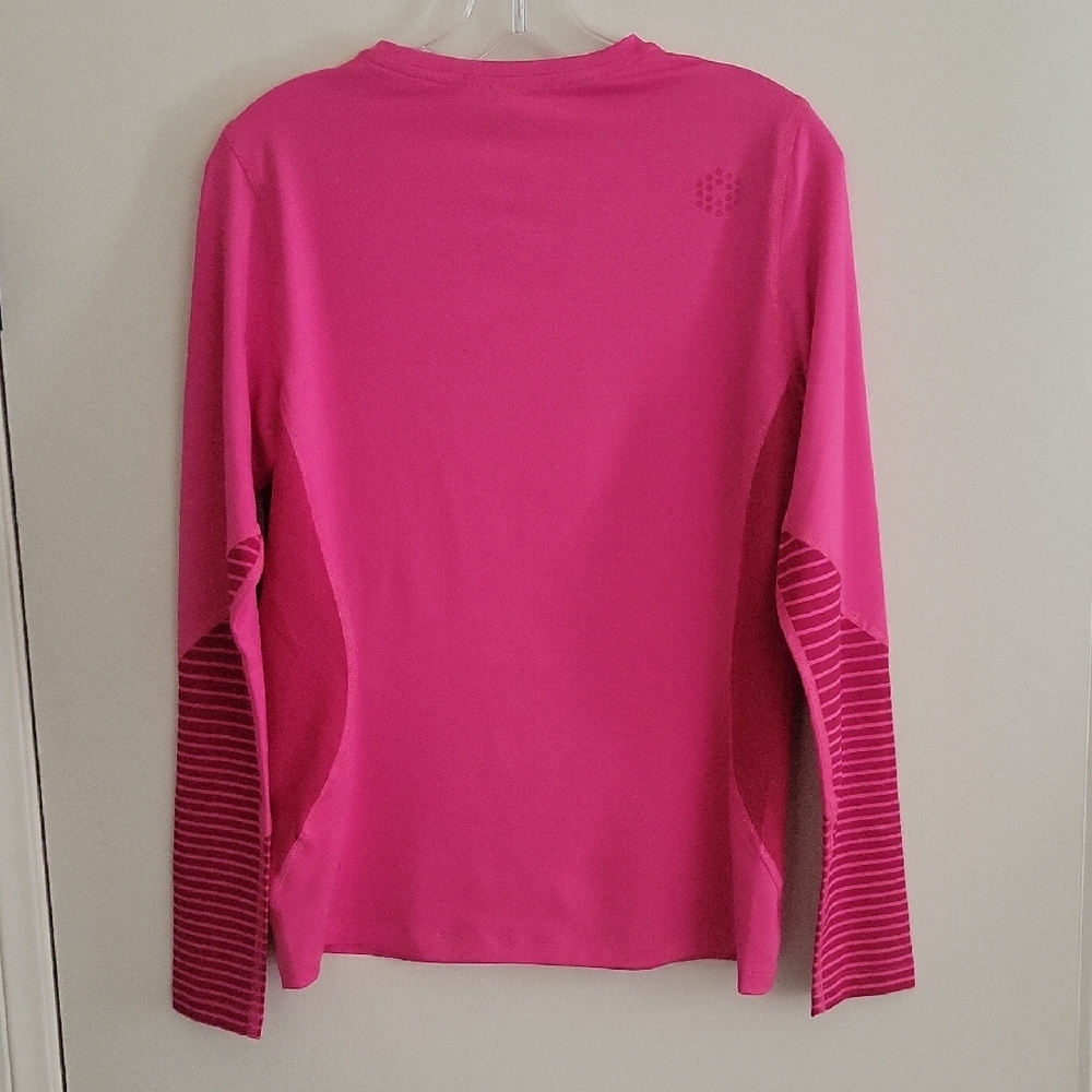 Puma dryCELL Fuchsia Pullover with Striped Accents - Picture 3 of 4